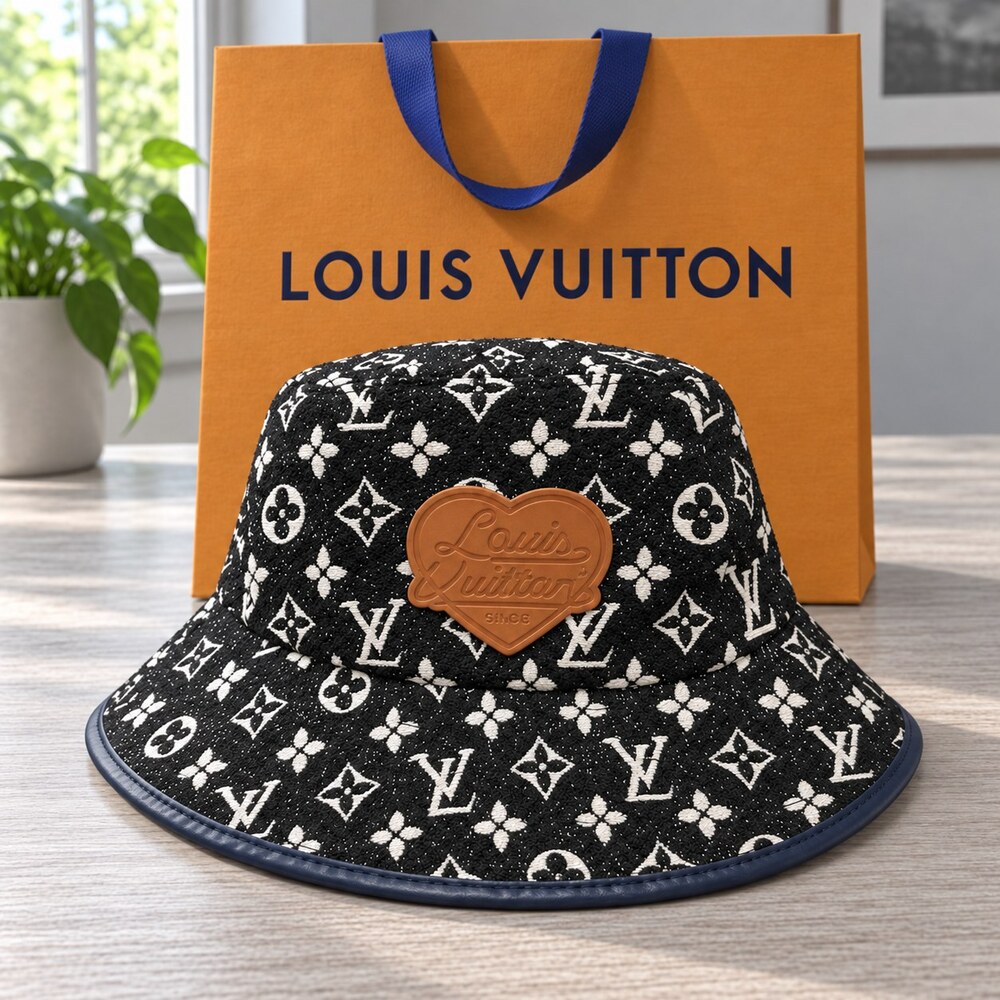 Louis Vuitton Heart Patch Bucket Hat